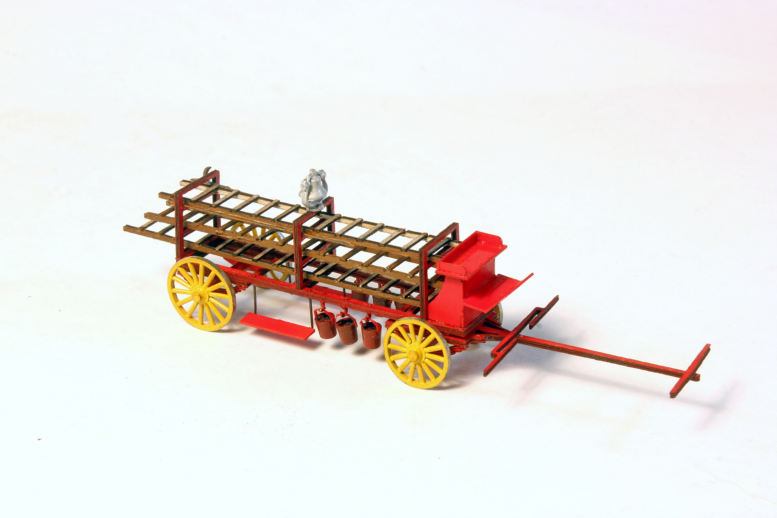 Berkshire Valley Models #2106 HO Scale Log Wagon Kit – Laser Cut Wood & White Metal (Unassembled)