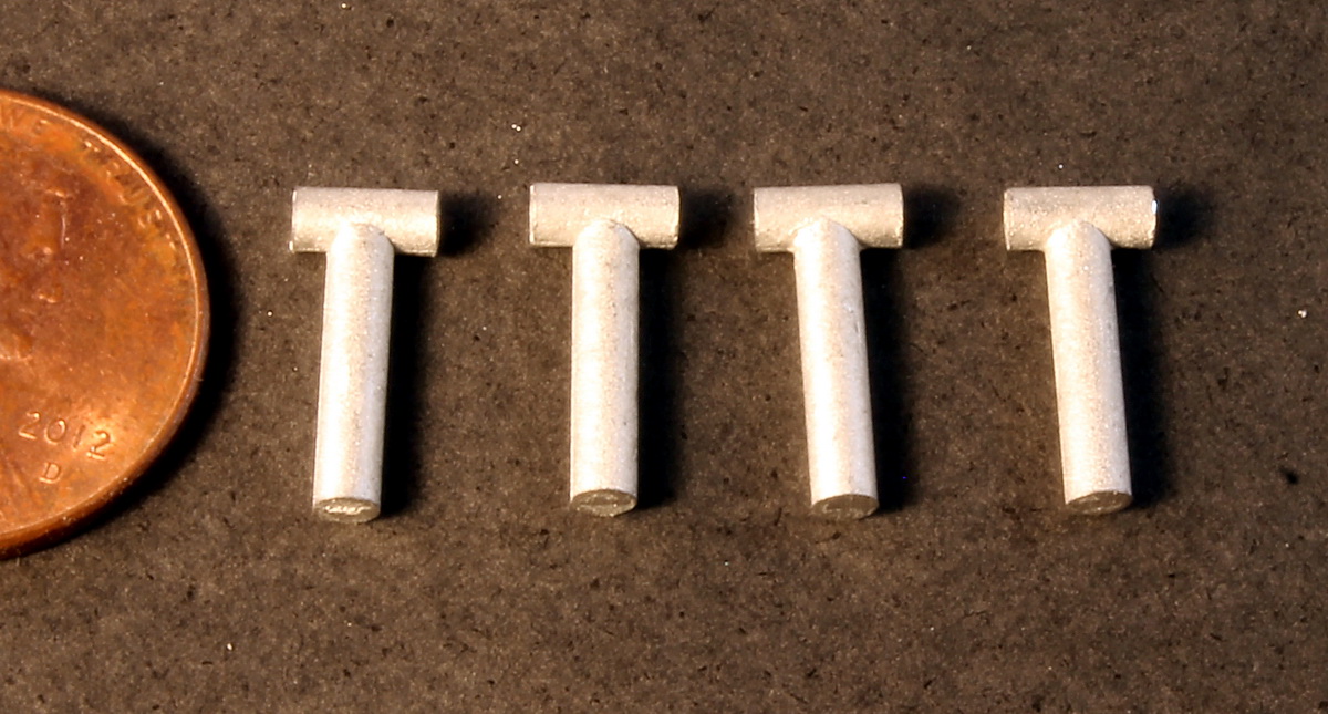 #2363 "T" Stovepipes - 4, HO Scale