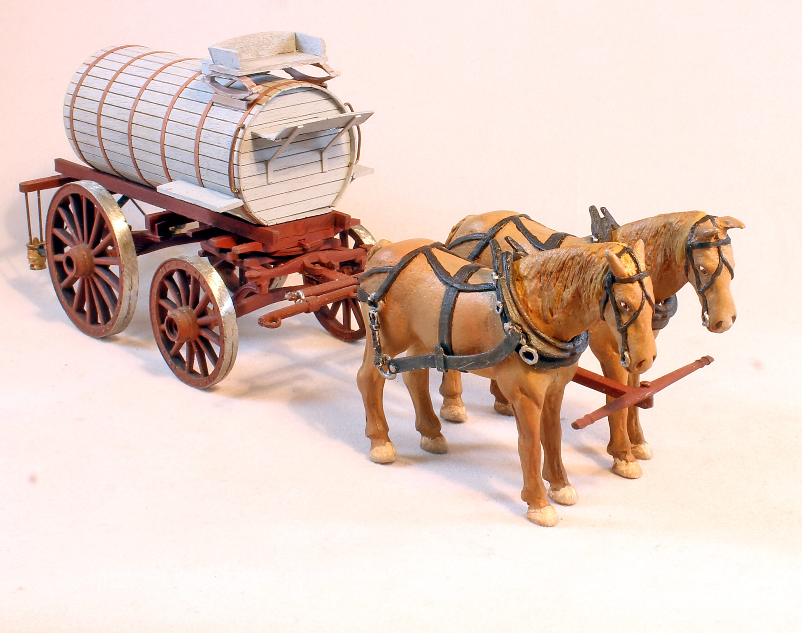 #284 Harnessed Standing Horses (2) - O Scale