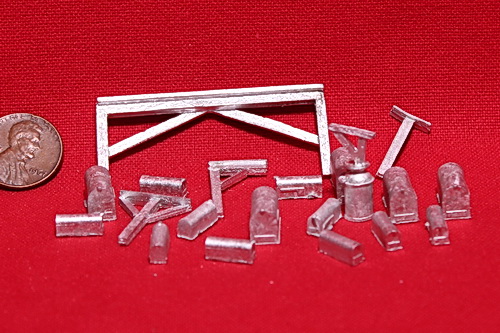 #465 - Mail Box Set w/Stands, O Scale