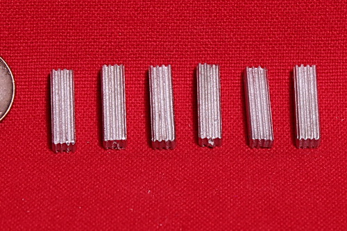 #608 - Radiator Extensions (extra center cores) - 6, O Scale