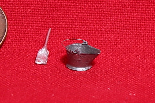 #614 - Coal Pails w/ash shovel - 3, O or S Scale