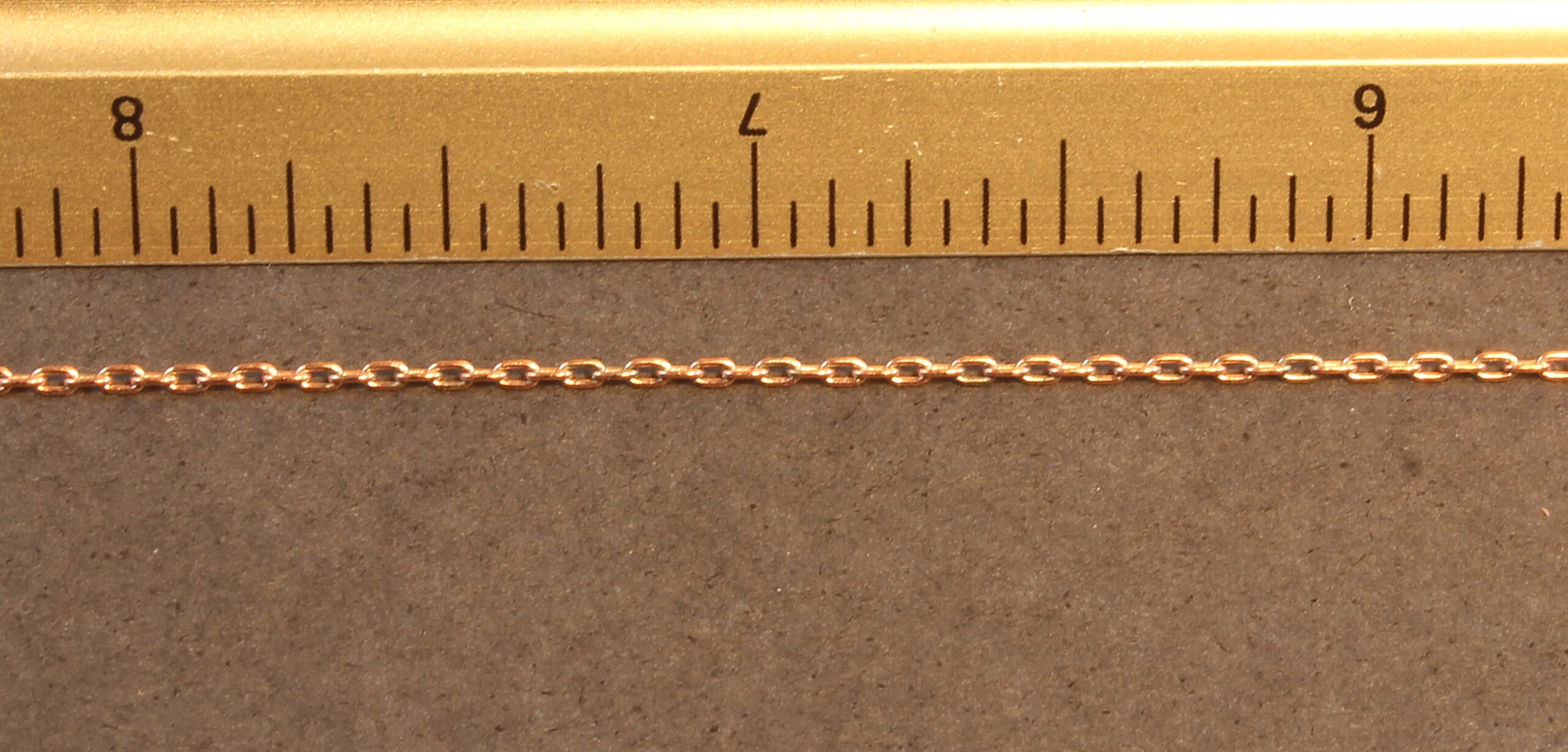 #671 Medium Brass Chain - 18"