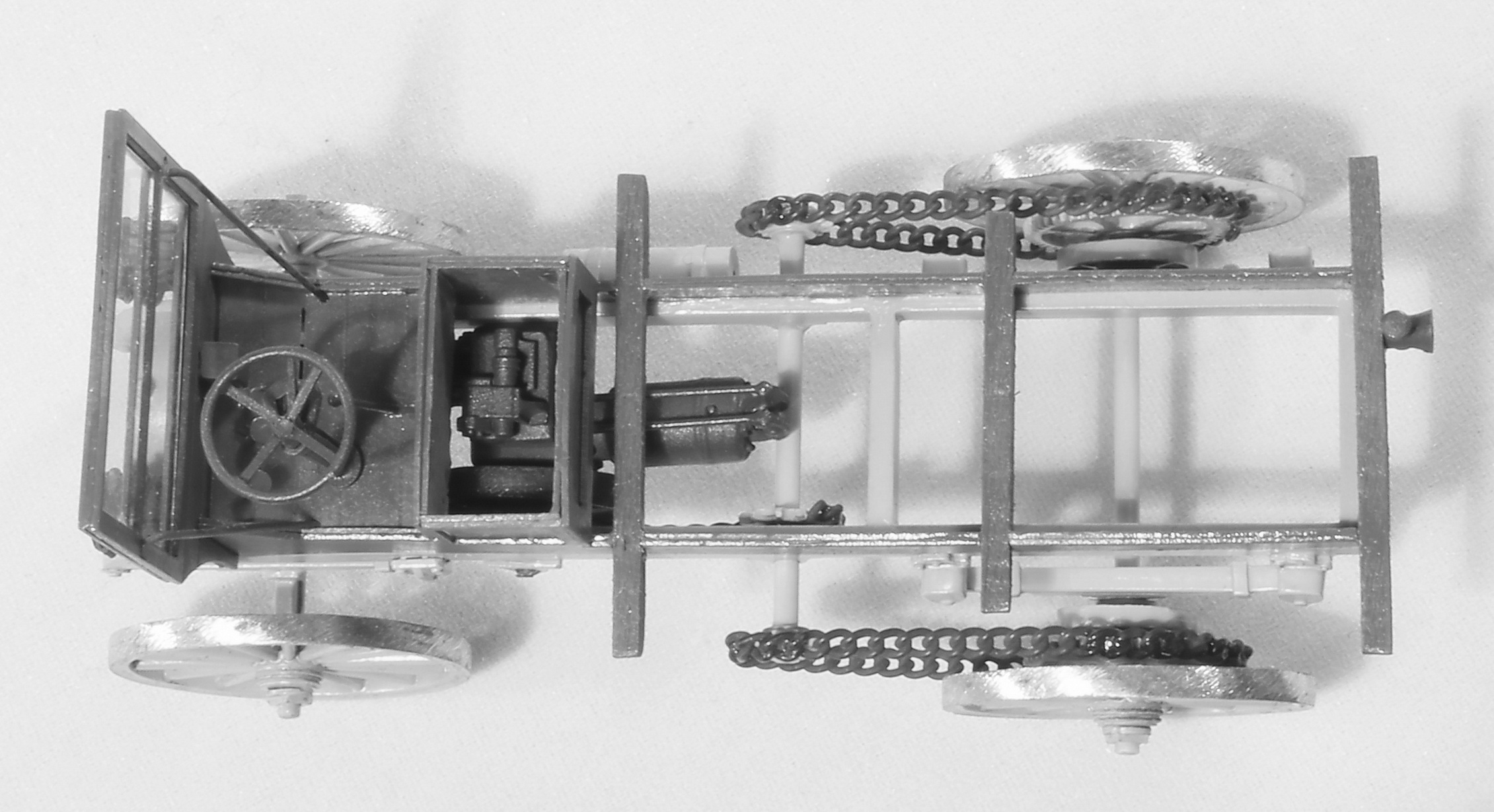 thumbnail image 2 of Berkshire Valley Models #211 1934 Mail Truck Kit – O/On3/On30 Scale, 1:48 White Metal & Laser Wood Unassembled 2 of 3