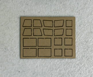 #4346 Window Set for Bowser PRR N-8 Caboose