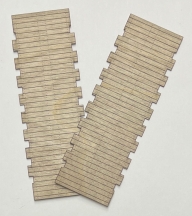 #4224 Wood Decks (2 sets) - MDC Roundhouse/Athearn 30' Flatcar - HO scale