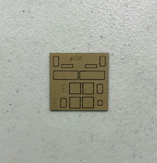 #4238 Window Set for Athearn C44 Dash 9W for SP Loco