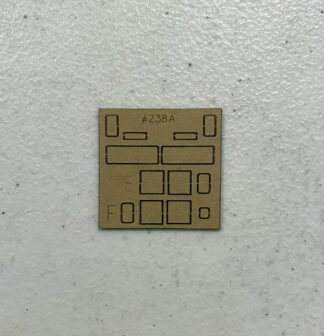 #4238A Window Set for Athearn C44 Dash 9W Low Number Board for UP, C&NW, Etc. Loco