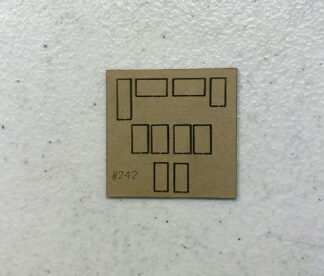 #4242 Window Set for Rail Power Products CF-7 w/ Topeka/Angle Cab