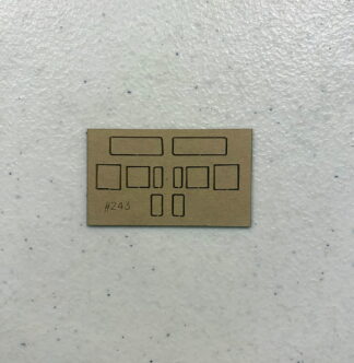 #4243 Window Set for Rail Power Products Dash 8-40CW & Dash 9 Cabs